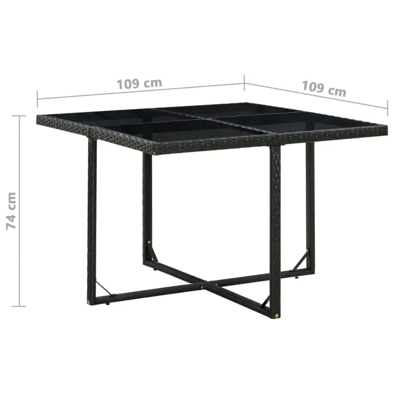 Poly rattan tuinset met levering bevat voor al fresco dineren - Tuinsets