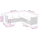Poly Rattan Tuinset met Natuurlijke Olieafwerking en Comfortabele Zitervaring - Tuinsets