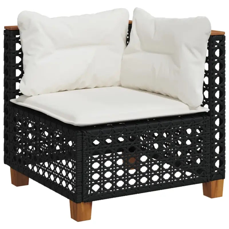 Poly Rattan Tuinset met Natuurlijke Olieafwerking en Comfortabele Zitervaring - Tuinsets