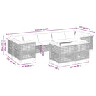Poly Rattan Tuinset met Natuurlijke Olieafwerking en Comfortabele Zitervaring - Tuinsets