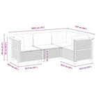 Poly Rattan Tuinset met Natuurlijke Olieafwerking en Comfortabele Zitervaring - Tuinsets