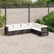 Poly Rattan Tuinset met Natuurlijke Olieafwerking voor Comfortabele Zitervaring - Tuinsets