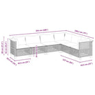 Poly Rattan Tuinset met Natuurlijke Olieafwerking voor Comfortabele Zitervaring - Tuinsets