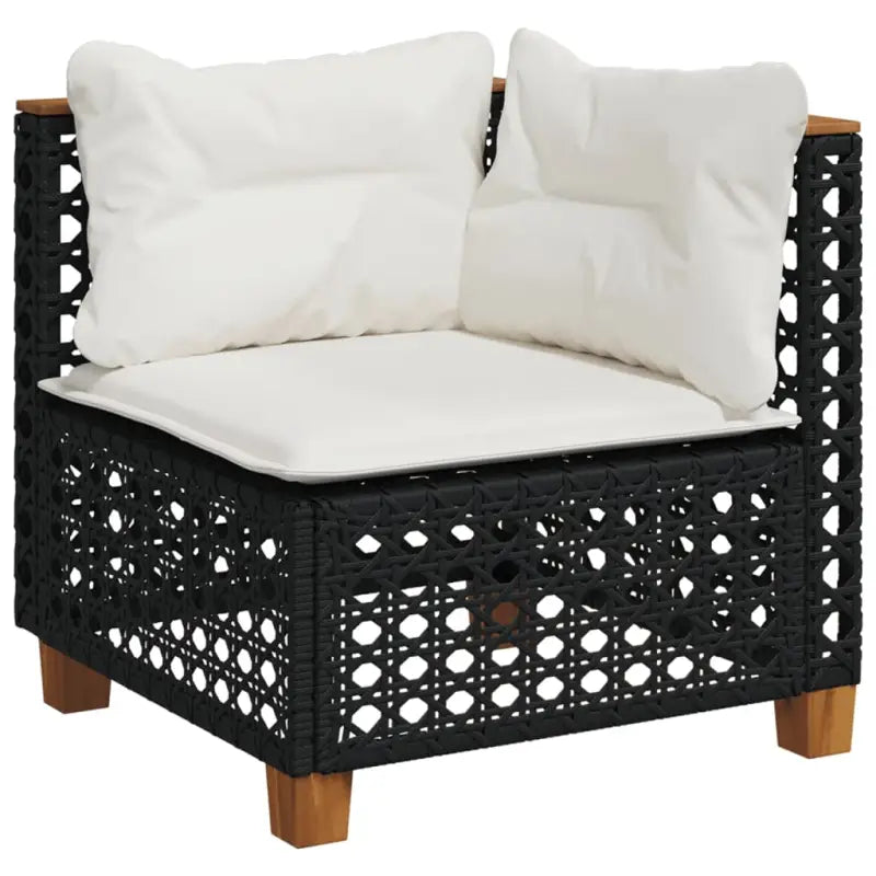 Poly Rattan Tuinset met Natuurlijke Olieafwerking voor Comfortabele Zitervaring - Tuinsets