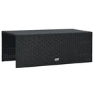 Poly Rattan Tuinset met opbergbare hoekbanken en voetensteunen - Tuinsets