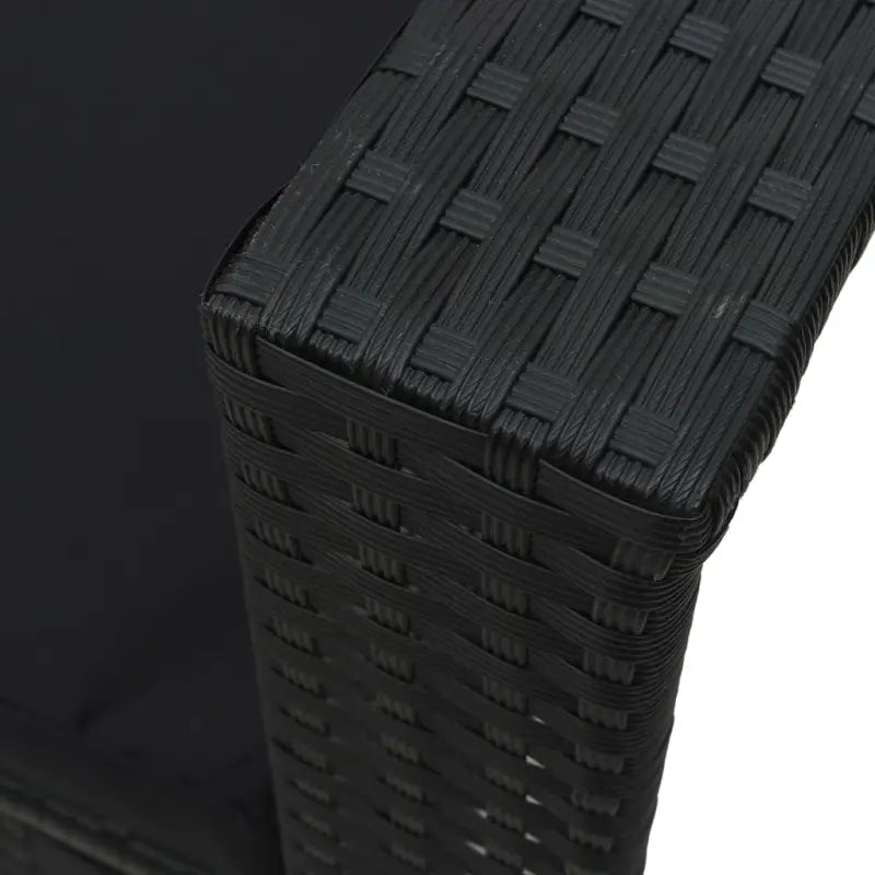 Poly Rattan Tuinset met opbergbare hoekbanken en voetensteunen - Tuinsets