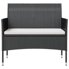 Poly rattan tuinset met ruime zittingsdiepte en breedte voor ontspanning - Tuinsets