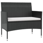 Poly rattan tuinset met ruime zittingsdiepte en breedte voor ontspanning - Tuinsets
