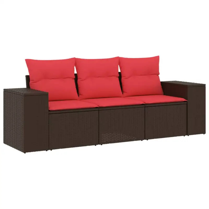 Poly rattan tuinset met waterdichte tas en gepoedercoat staal afmetingen - Tuinsets