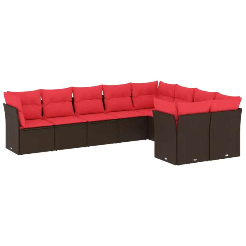 Poly Rattan Tuinset met Waterdichte Tas en Gepoedercoat Staal - Tuinsets