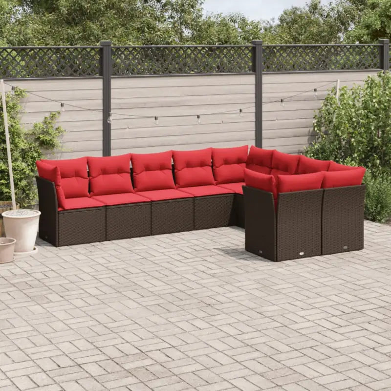 Poly Rattan Tuinset met Waterdichte Tas en Gepoedercoat Staal - Tuinsets