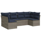 Poly Rattan Tuinset met waterdichte tas en gepoedercoat staal - Tuinsets