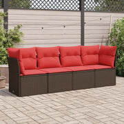 Poly Rattan Tuinset met Waterdichte Tas en Gepoedercoat Staal - Tuinsets