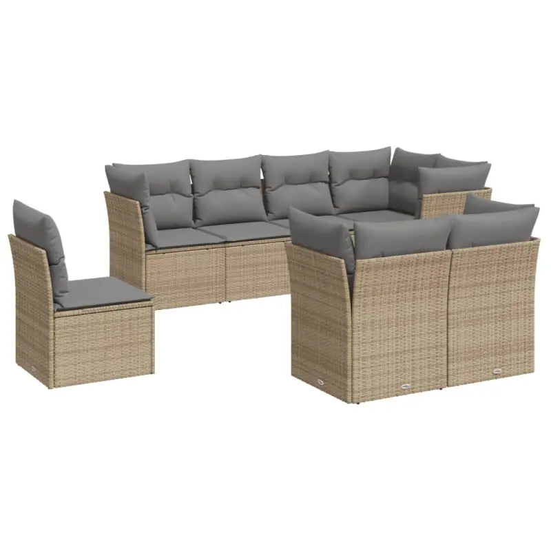 Poly Rattan Tuinset met Waterdichte Tas en Gepoedercoat Staal - Tuinsets