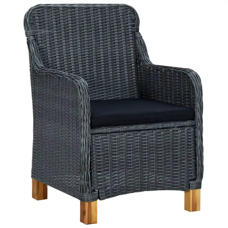 Poly Rattan Tuinset voor buiten met comfortabele stoelen en tafel - Tuinsets