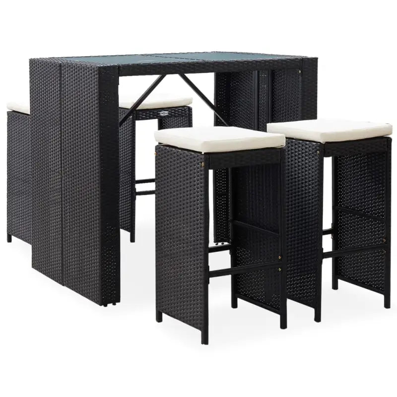 Poly Rattan Tuinset voor buiten met waterbestendige terrasbar - Ja - Tuinsets