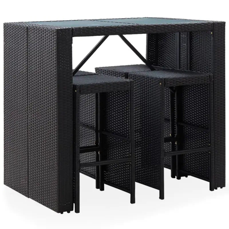 Poly Rattan Tuinset voor buiten met waterbestendige terrasbar - Ja - Tuinsets