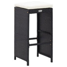 Poly Rattan Tuinset voor buiten met waterbestendige terrasbar - Ja - Tuinsets