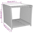 Poly rattan tuinset voor comfortabele zitervaring en gemakkelijk schoonmaken - Met voetensteun - Tuinsets