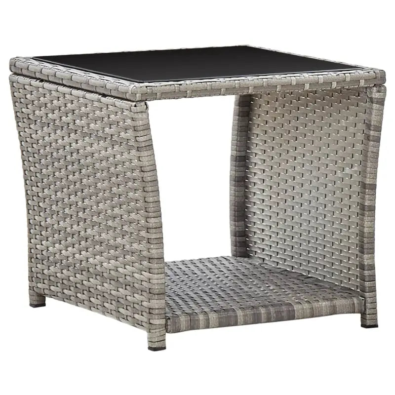 Poly rattan tuinset voor comfortabele zitervaring en gemakkelijk schoonmaken - Met voetensteun - Tuinsets