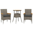 Poly rattan tuinset voor comfortabele zitervaring met wasbare hoes - Tuinsets