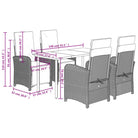 Poly rattan tuinset voor een comfortabele zitervaring en gemakkelijk schoonmaken - Tuinsets