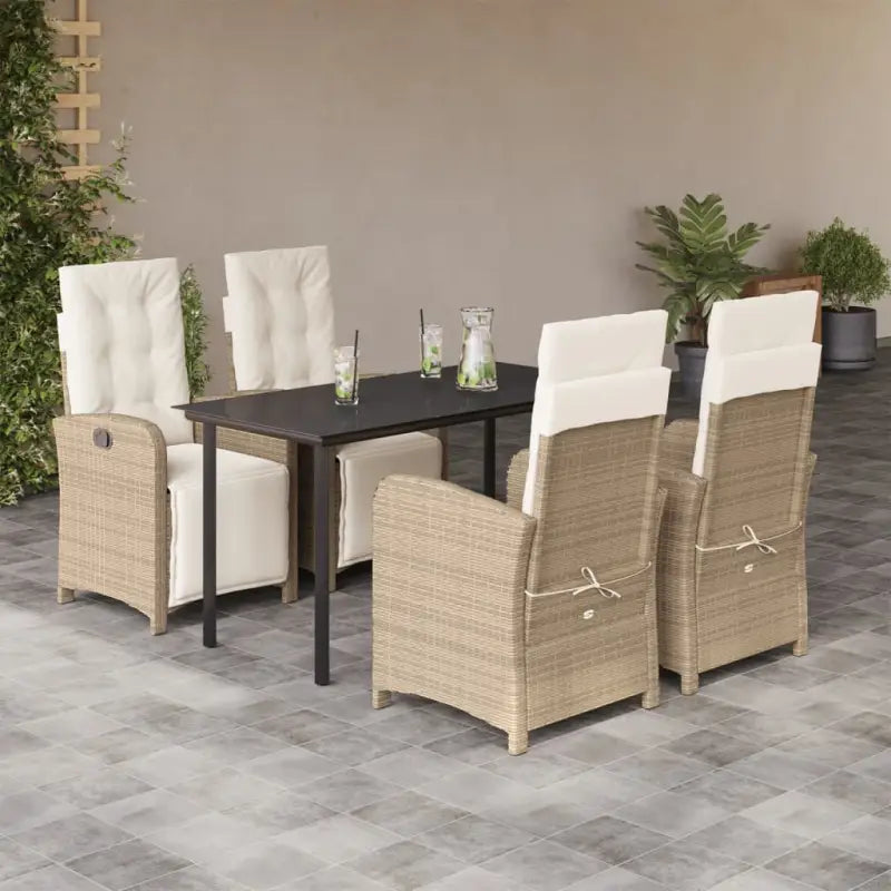 Poly rattan tuinset voor een comfortabele zitervaring en gemakkelijk schoonmaken - Tuinsets