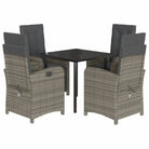 Poly rattan tuinset voor een comfortabele zitervaring en gemakkelijk schoon maken - Tuinsets
