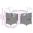 Poly rattan tuinset voor een comfortabele zitervaring en gemakkelijk schoon maken - Tuinsets