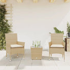 Poly rattan tuinset voor een comfortabele zitervaring en gemakkelijke schoonmaak - Tuinsets