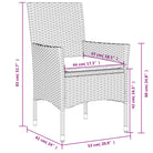 Poly rattan tuinset voor een comfortabele zitervaring en gemakkelijke schoonmaak - Tuinsets