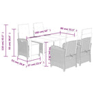 Poly rattan tuinset voor een comfortabele zitervaring gemakkelijk schoonmaken - Tuinsets
