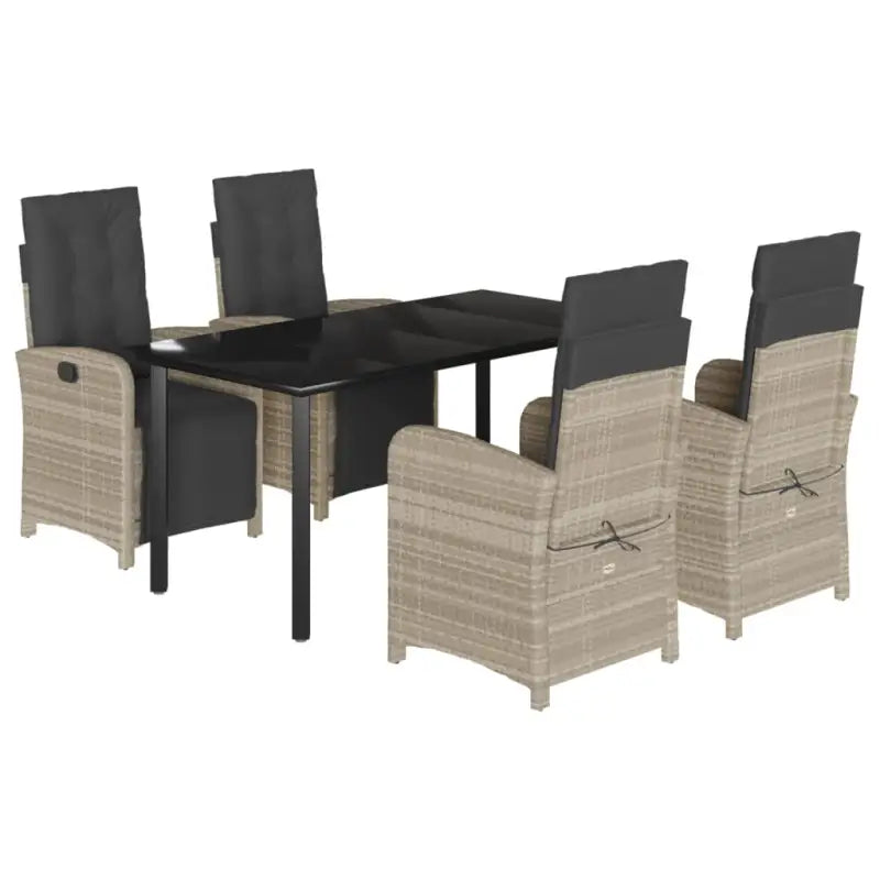 Poly rattan tuinset voor een comfortabele zitervaring gemakkelijk schoonmaken - Tuinsets