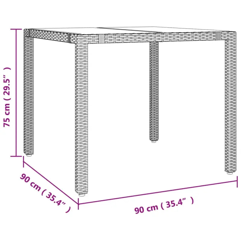 Poly rattan tuinset voor een comfortabele zitervaring met wasbare hoes - Tuinsets
