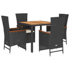 Poly rattan tuinset voor een comfortabele zitervaring met wasbare hoes - Tuinsets