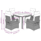 Poly rattan tuinset voor een eenvoudige schoon en comfortabele zitervaring - Tuinsets