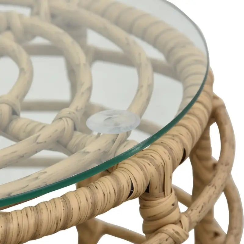 Poly Rattan Tuinset voor een rustieke buitenruimte - Tuinsets
