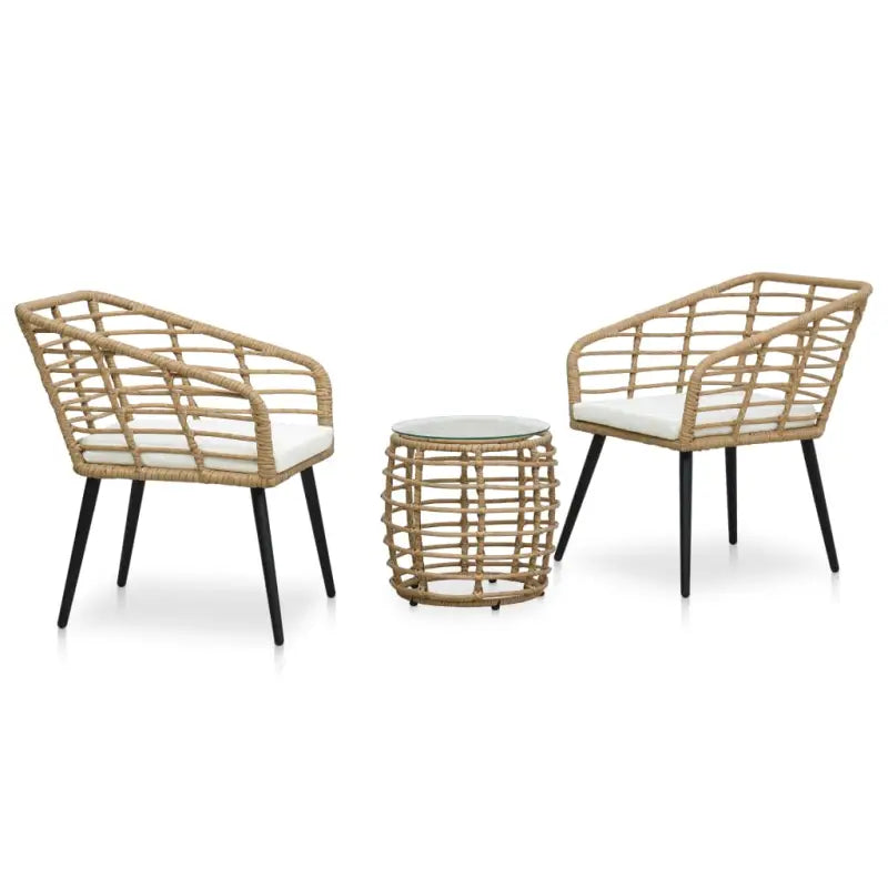 Poly Rattan Tuinset voor een rustieke buitenruimte - Tuinsets
