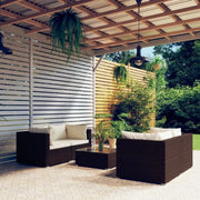 Poly Rattan Tuinset voor Familie en Vrienden Met Modulair Ontwerp - Tuinsets