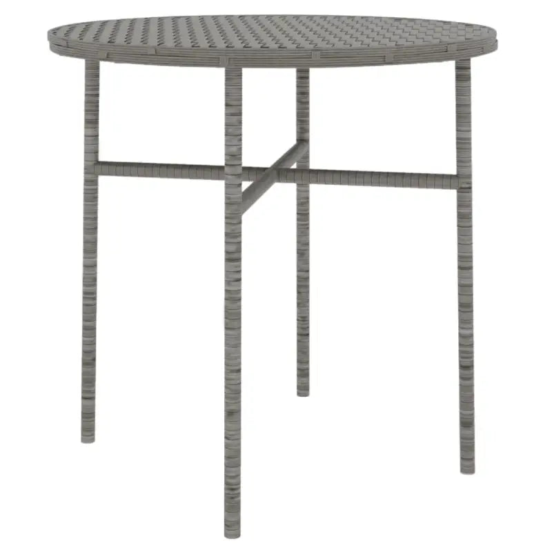 Poly rattan tuinset voor gezellige maaltijden en terrasplezier - Grijs - Tuinsets