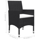 Poly Rattan Tuinset voor Kleine Buitenruimtes - Tuinsets