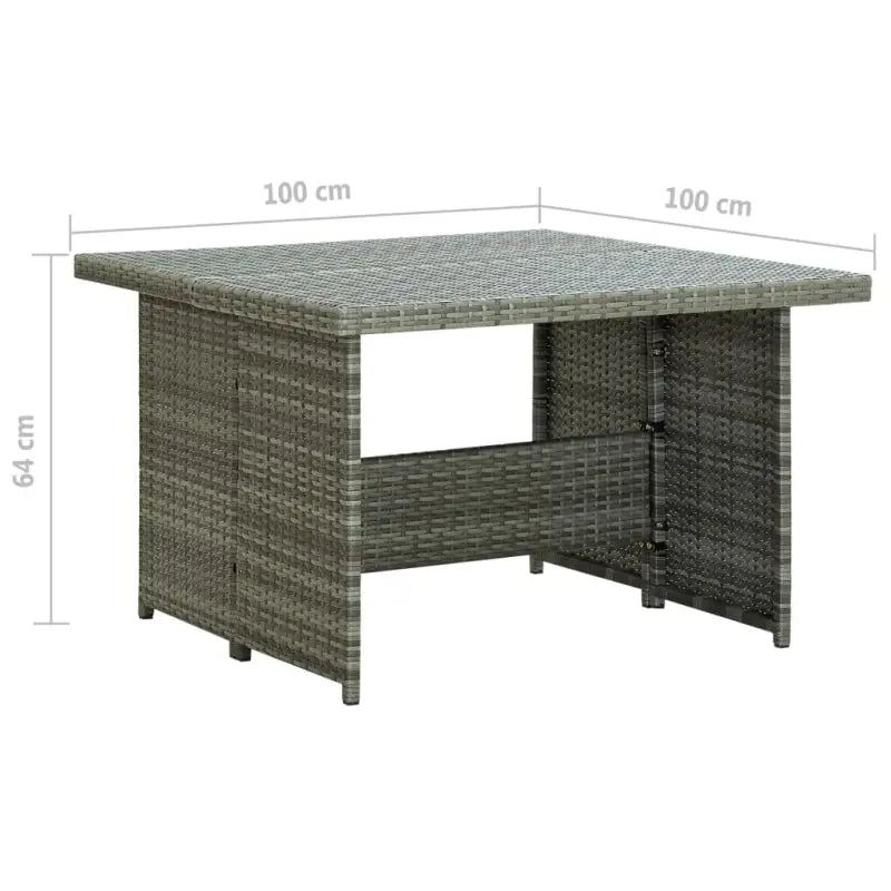 Poly Rattan Tuinset voor Ontspanning en Samenzijn in de Buitenruimte - Tuinsets