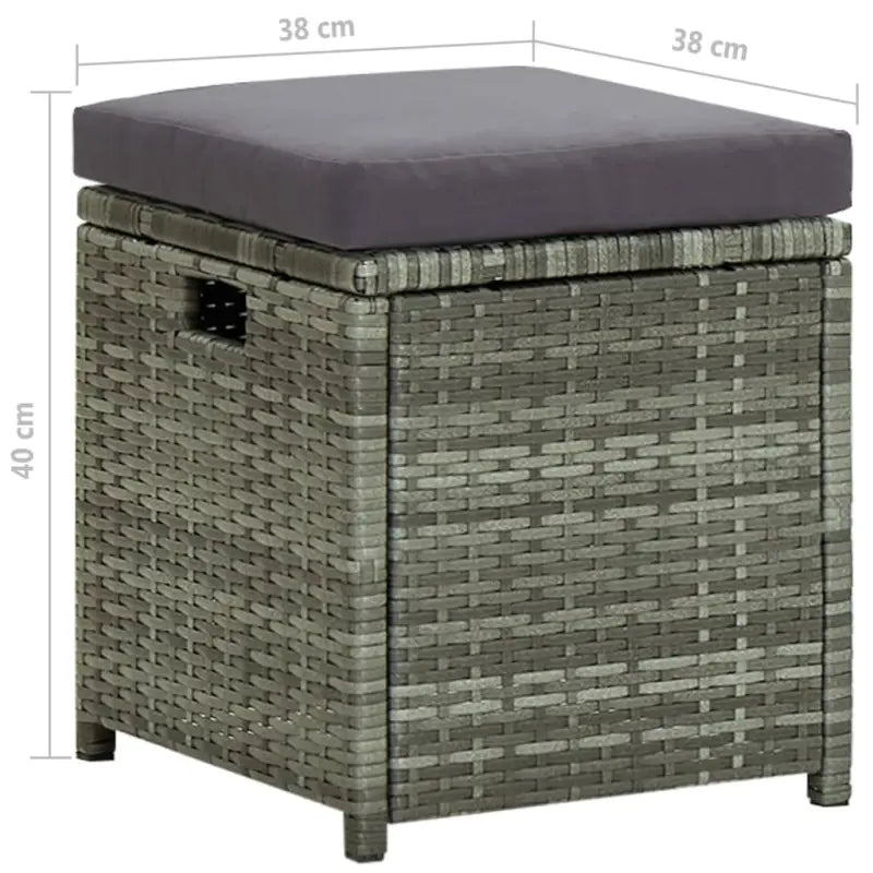 Poly Rattan Tuinset voor Ontspanning en Samenzijn in de Buitenruimte - Tuinsets