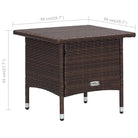 Poly Rattan Tuinset voor Relaxen op je Terras of in de Tuin - Tuinsets