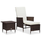 Poly Rattan Tuinset voor Relaxen op je Terras of in de Tuin - Tuinsets
