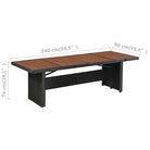 Poly rattan tuinset voor stijlvol tuinmeubilair inclusief levering bevat - Zwart - Tuinsets