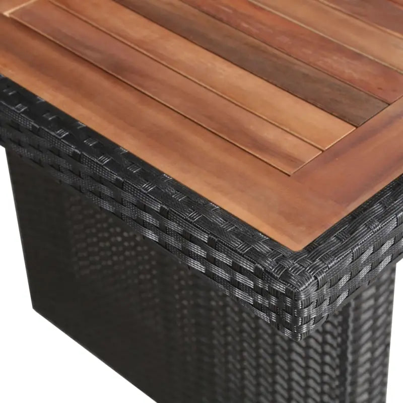 Poly rattan tuinset voor stijlvol tuinmeubilair inclusief levering bevat - Zwart - Tuinsets