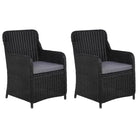 Poly rattan tuinstoelen met gepoedercoat staal levering bevat - Tuinstoelen