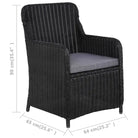 Poly rattan tuinstoelen met gepoedercoat staal levering bevat - Tuinstoelen
