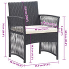 Poly Rattan Tuinstoelen met Levering Bevat voor Buitenruimtes - Tuinstoelen